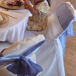 90 Ivory Banquet Chair Covers