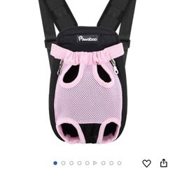 Pet Carrier Backpack New Size Small For Pets 4-8lb  Available In Black Or Pink 