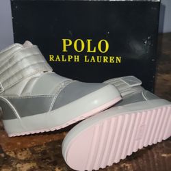  Polo Ralph Lauren | Silver Lite Pink | 10 Toddler 