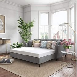 4.5-Inch Cool Gel Memory Foam Replacement Mattress for Sleeper Sofa Bed Queen

