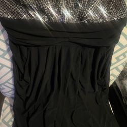 Strapless Sequins Dress