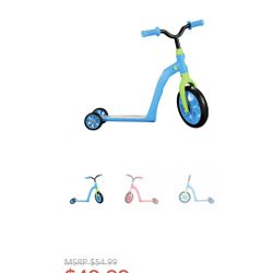 Swagatron K6 Toddler Scooter, convertible 4-in-1