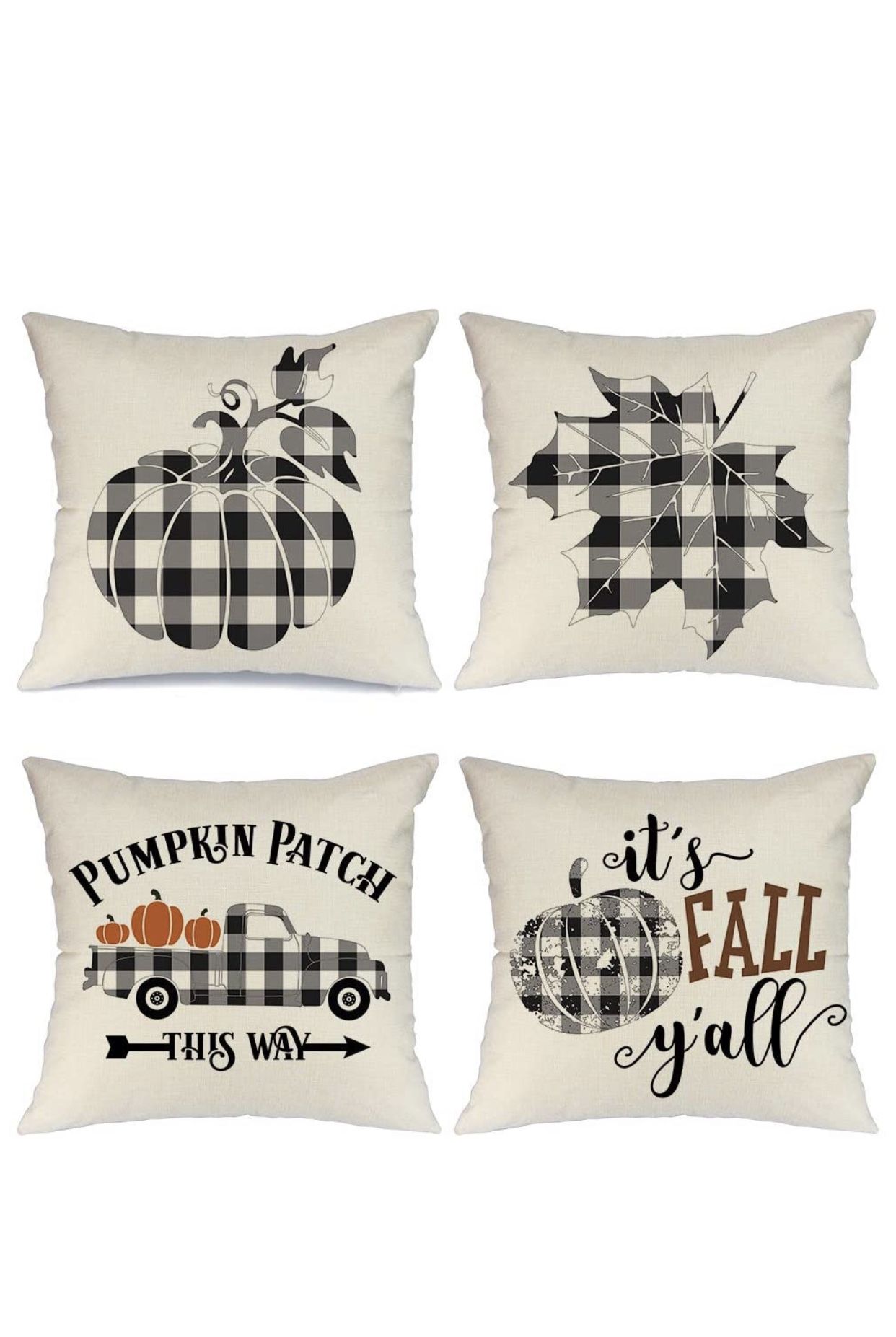 Fall pillow case 18x18