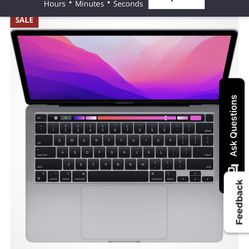 MacBook Pro 13.3” Laptop - Apple M2 chip - 8GB Memory - 256GB SSD (Latest Model) - Space Gray