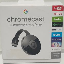 New/Open Box Google Chromecast Streaming Media Player/1080p (2nd Gen/2015 Model) : Black

