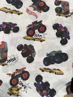Pottery Barn Hot wheels Organic Sheet Set Twin