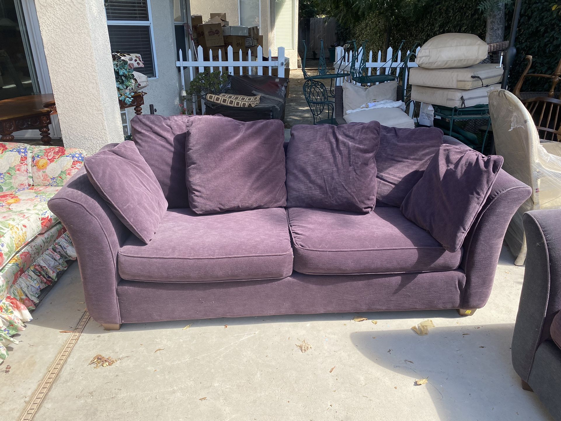 Purple Couch And Marching Chair