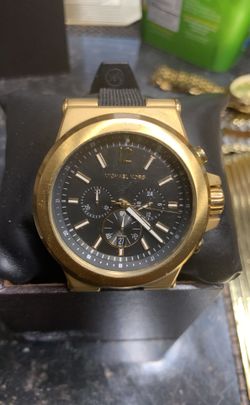 MK watch black and gold