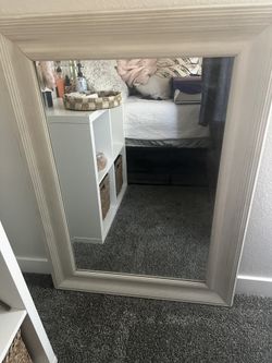 White Large Mirror