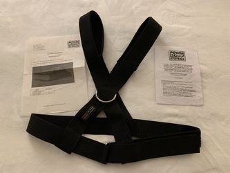 Heavy duty Power Systems Power Sled with Shoulder Harness and Leads, Strong welded steel, red