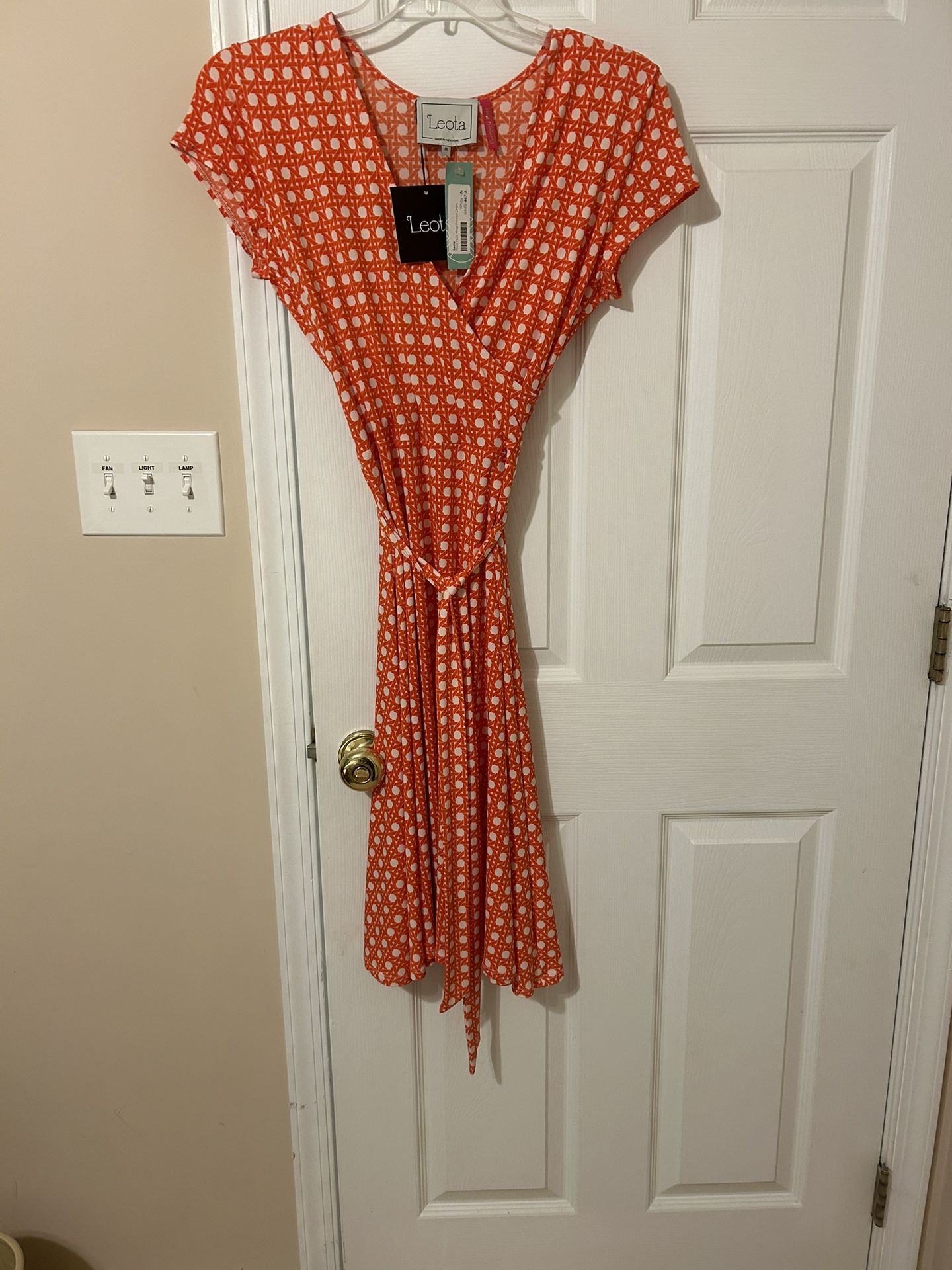 Orange And White Dress From Stitch Fix