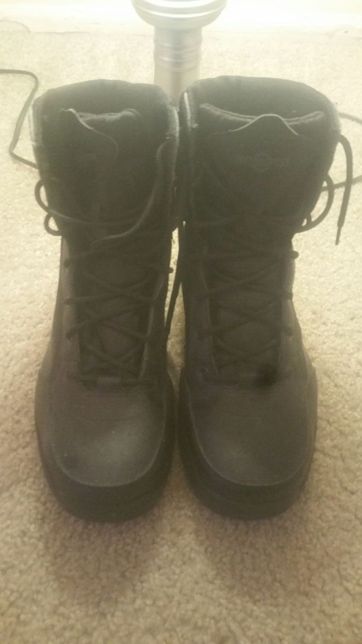 Free Black Steel toe boots