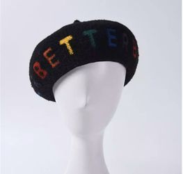Black multi color beret that day BETTER! Get yours today!