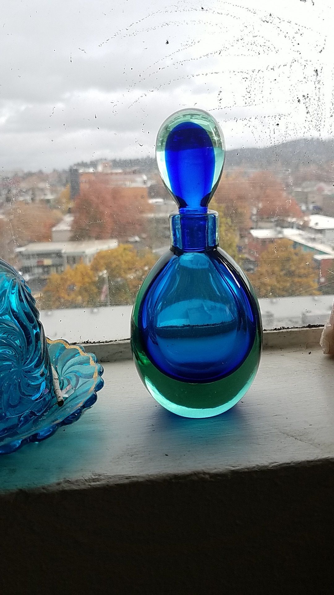 Murano italian glass vessel