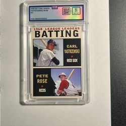 Yaz / Rose ‘68 Seasons Batting Leaders Graded Card