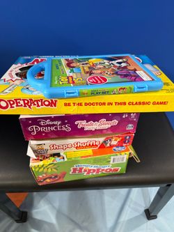 Kids Board Games Lot of 5