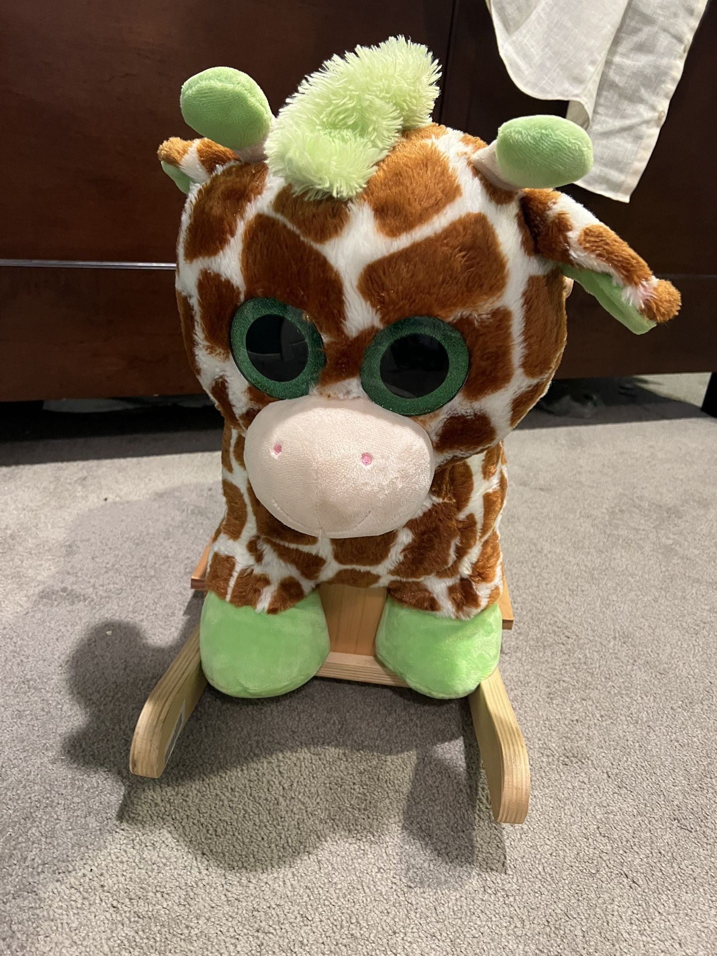 Plush Rocking giraffe Ride On toy