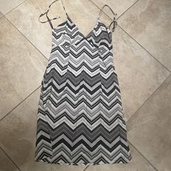 H&M backless black and white dress. Size 14.