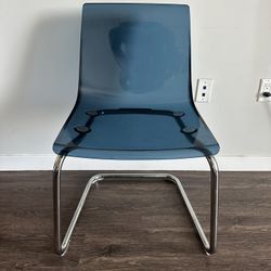 Blue CLEAR TOBIAS ikea Chair - 4 Chairs Available 