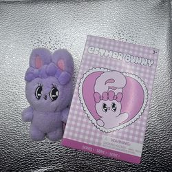 Esther Bunny Purple Plushie keychain