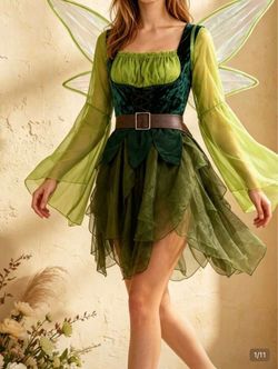 Green fairy dress
