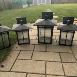 Set Of 4 Outdoor Lights 