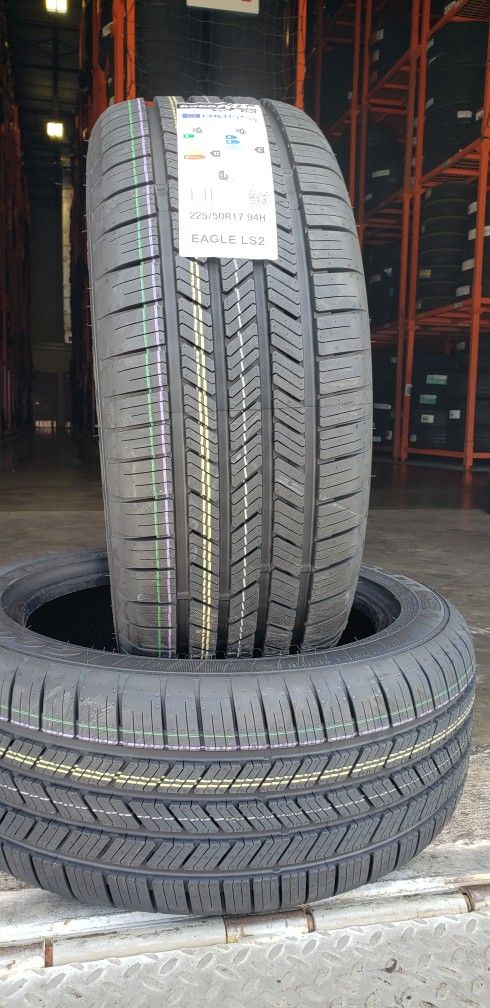 Set Of 2 225/50R17 Goodyear Eagle LS2 Run-flat
