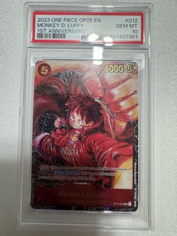 1st anniversary Luffy PSA 10 - OP05 ST01-012