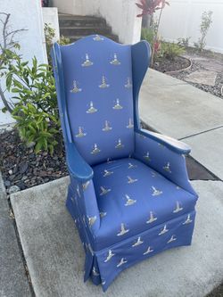 VINTAGE 1930’s Wing Back all Hardwood Armchair 