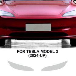 Tesla Model 3 Highland Headlights Protection Film (PPF) and Installation (Orange County)