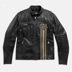 Harley Davidson Men's H-D Triple Vent Passing Link II Leather Jacket
