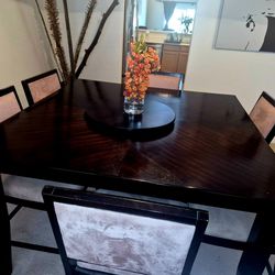 Dining room table and chairs