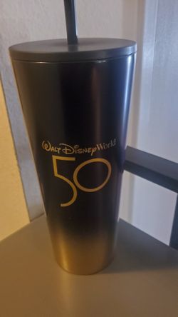 Starbucks 50th Anniversary Walt Disney Black & Gold Tumbler / Cup