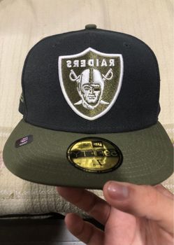 Las Vegas Raiders New Era Olive 2 Tone Color Pack 59Fifty Fitted Hat 7 3/8