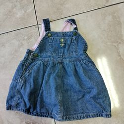 Oshkosh B'gosh Denim Dress Girls 12 Mths