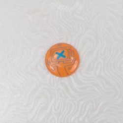 Very Rare Keith Haring TV Head 1" Pop Art Orange & Blue Pinback, Lifetime Original! 