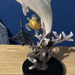 SPI Sea Life Colored Bronze/ Brass Sculpture/Statue Rare