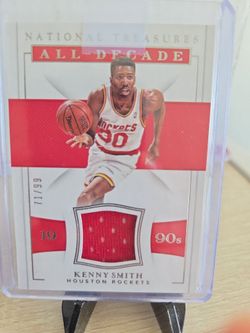 Rockets  Kenny  Smith  Jersey  Card