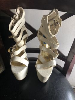 Penny Sue Beige Heels
