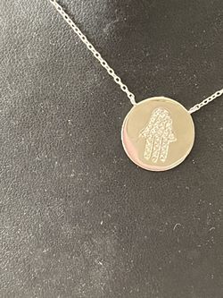 Sterling Silver Cz Necklace