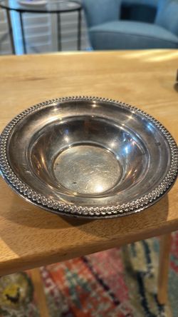 vintage silverplated serving bowl