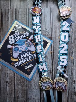 Grad Cap and Lei set