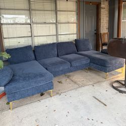 Blue Couch Furniture Sofa 