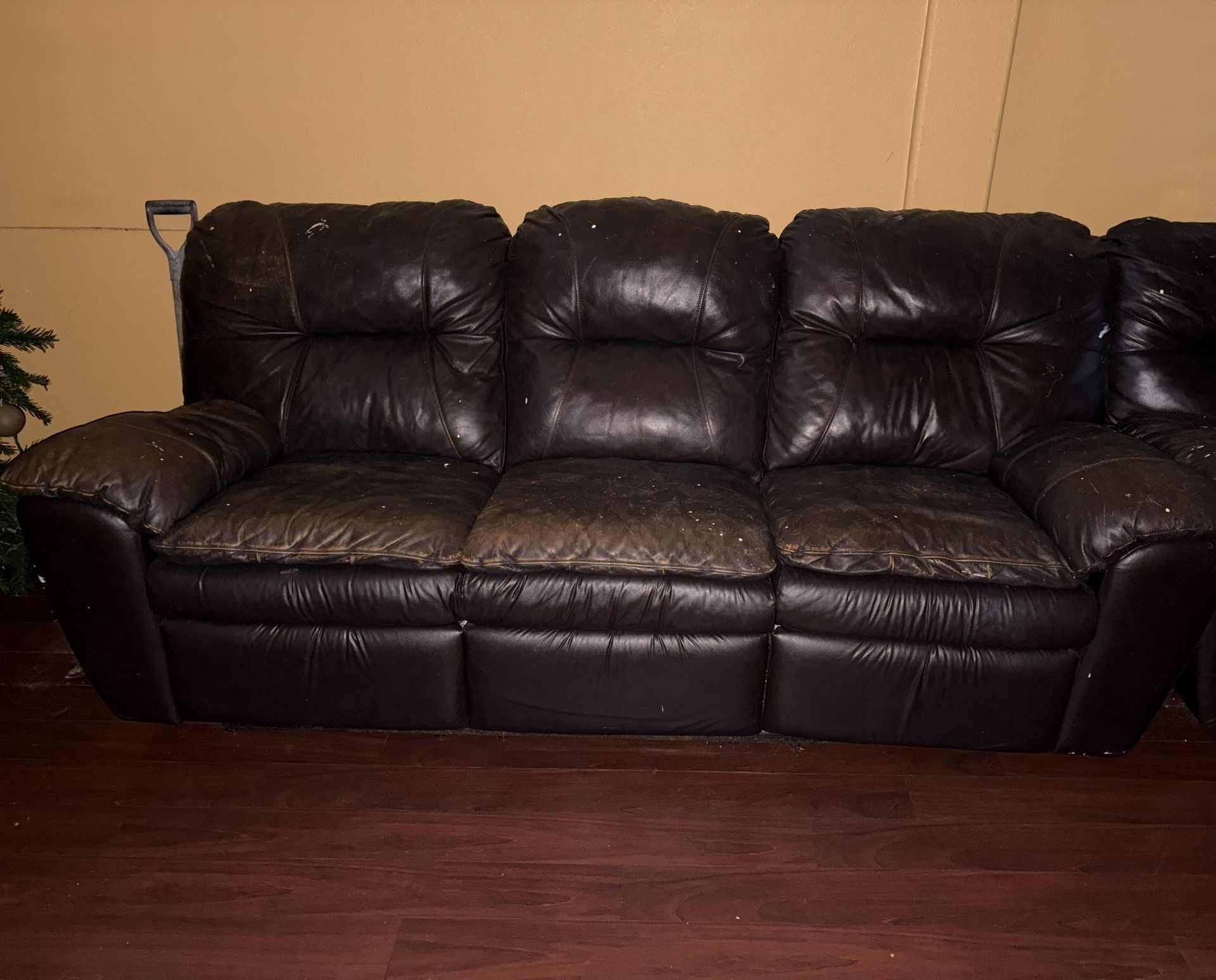 Brown 3 Seat & 2 Seat Couches