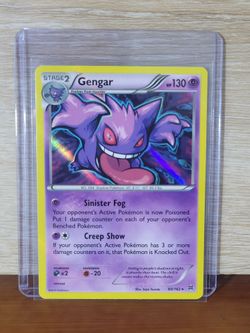 Gengar Holo card from 2015 Pokémon XY BREAKthrough expansion (card number 60/162)