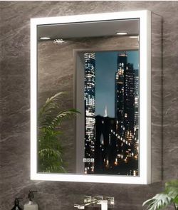New-New-20 in. W x 26 in. H Medicine cabinet with LED lights