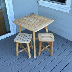Table and Stools