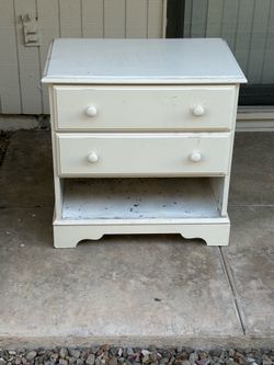 Solid Wooden 2 Drawer Dresser