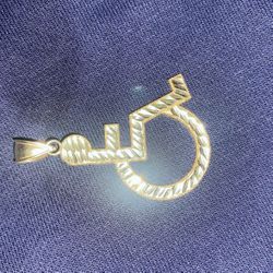 10KT Gold Handicap Pendant
