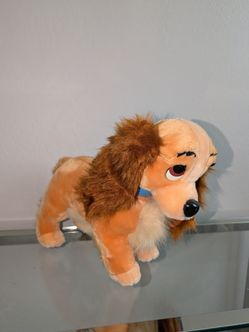 16" Vintage 90s Disneyland Disney Lady & the Tramp Stuffed Animal With Tag